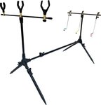 Matt Hayes 3 Rod Adjustable Rod Pod with Swingers, Rests & Carry Bag
